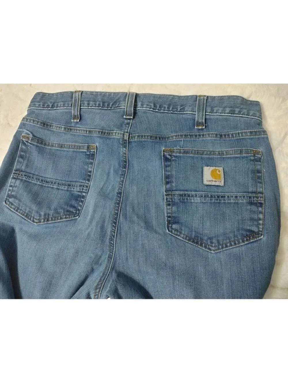 Men's Carhartt Blue Relaxed Fit Straight Jeans Waist 36x32